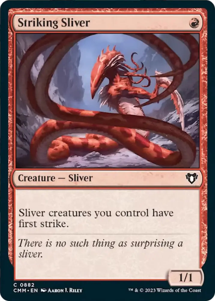 Striking Sliver [Commander Masters] - MTG Single