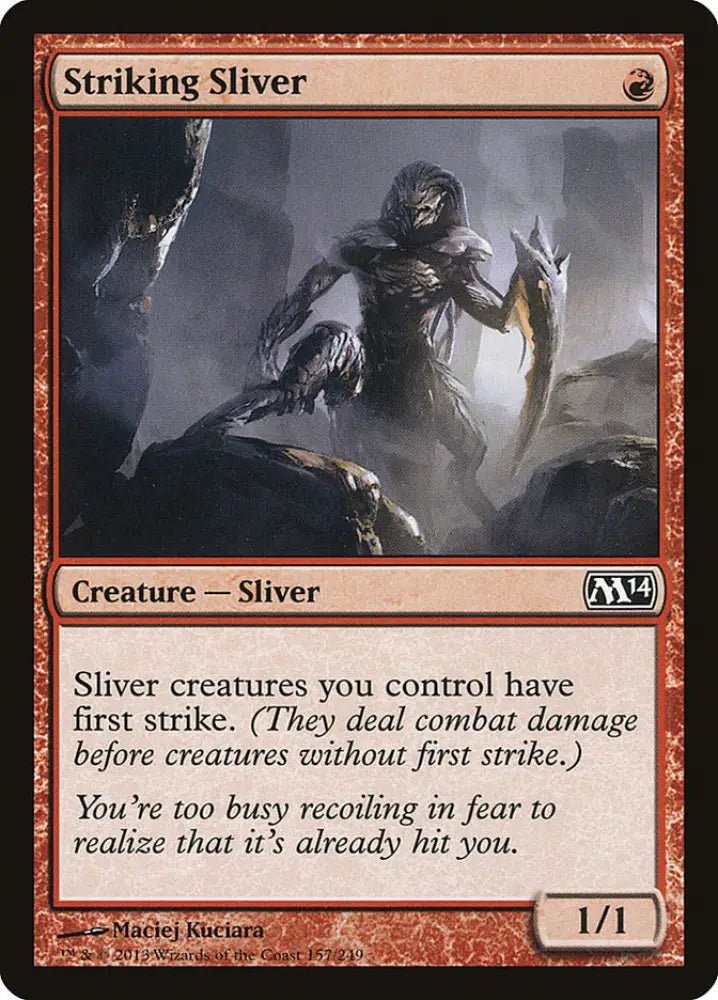 Striking Sliver [Magic 2014] - MTG Single