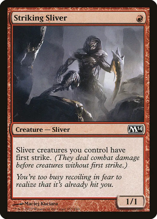 Striking Sliver [Magic 2014] - MTG Single