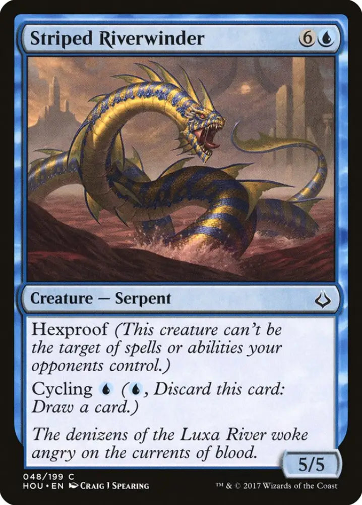 Striped Riverwinder [Hour of Devastation] - MTG Single