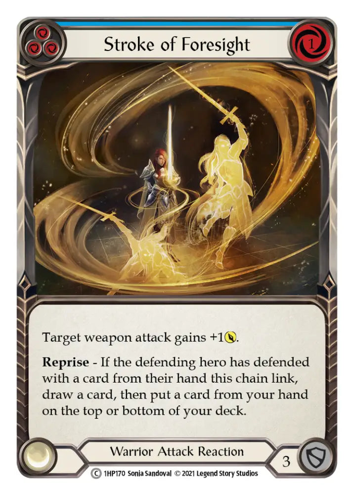 Stroke of Foresight (Blue) [1HP170] (History Pack 1) - Flesh And Blood Single