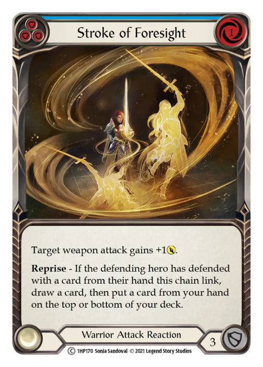 Stroke of Foresight (Blue) [1HP170] (History Pack 1) - Flesh And Blood Single