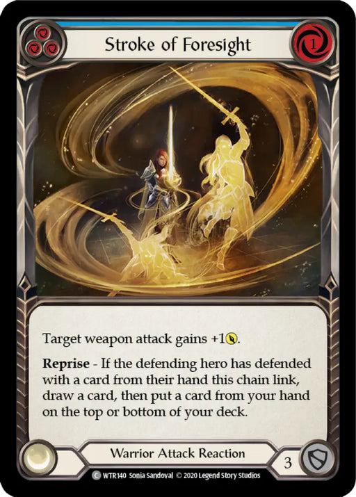 Stroke of Foresight (Blue) [Welcome to Rathe Unlimited] Unlimited Rainbow Foil - Flesh And Blood Single