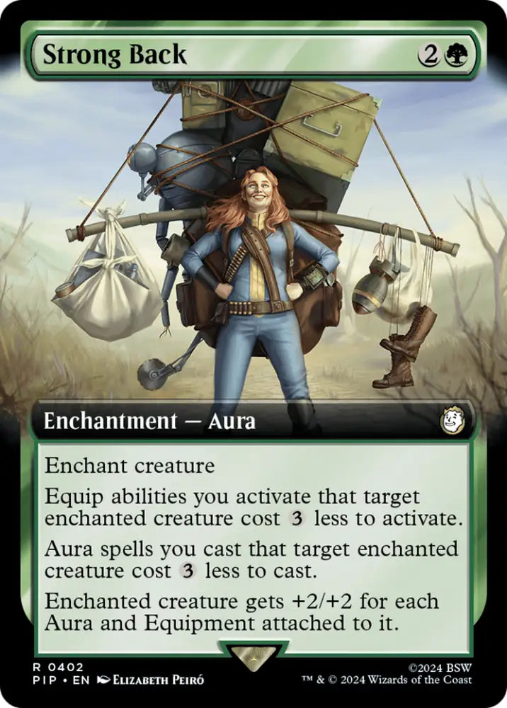 Strong Back (Extended Art) (Surge Foil) [Fallout] - MTG Single