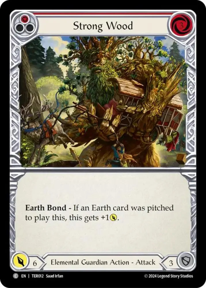 Strong Wood (Red) [1st Strike] - Flesh And Blood Single