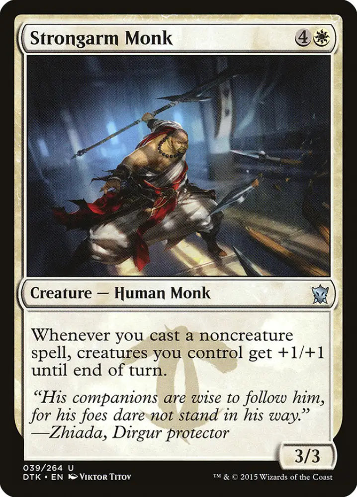 Strongarm Monk [Dragons of Tarkir] - MTG Single
