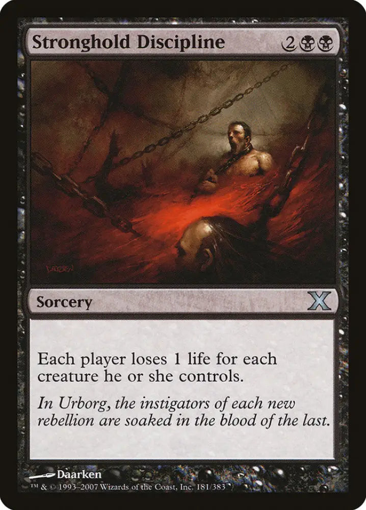 Stronghold Discipline [Tenth Edition] - MTG Single
