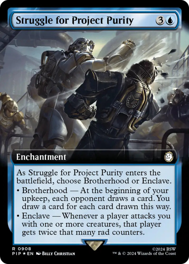 Struggle for Project Purity (Extended Art) (Surge Foil) [Fallout] - MTG Single