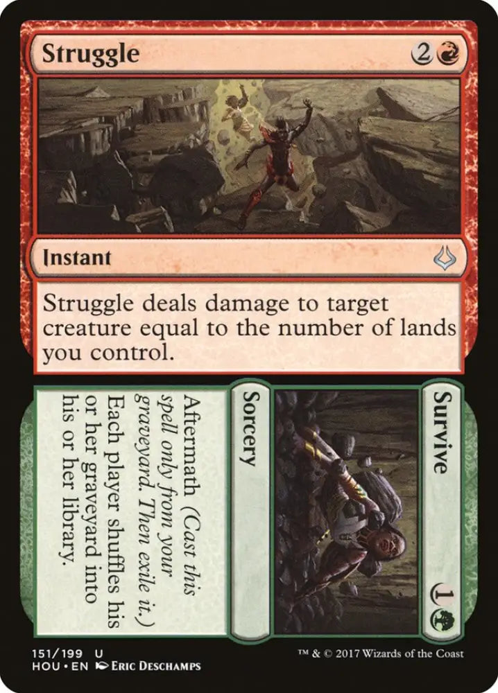 Struggle // Survive [Hour of Devastation] - MTG Single
