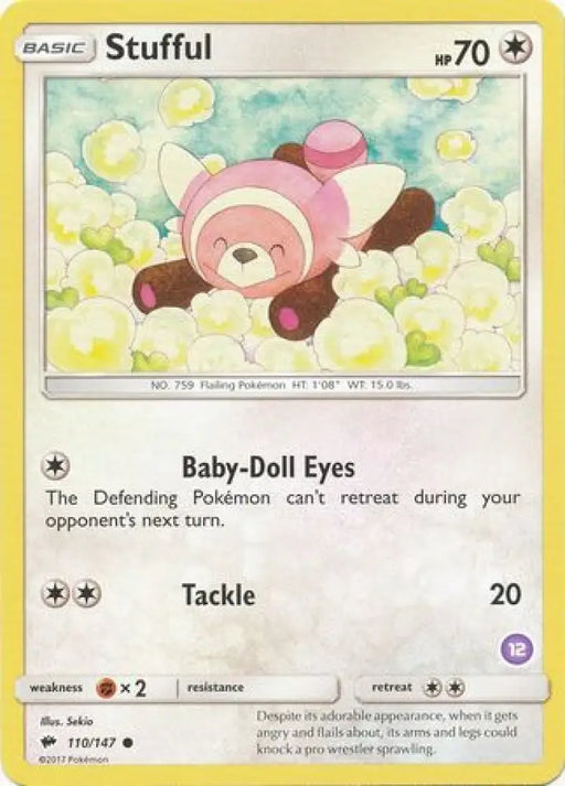 Stufful (110/147) (Deck Exclusive #12) [Sun & Moon: Trainer Kit - Alolan Sandslash] - Pokemon Single