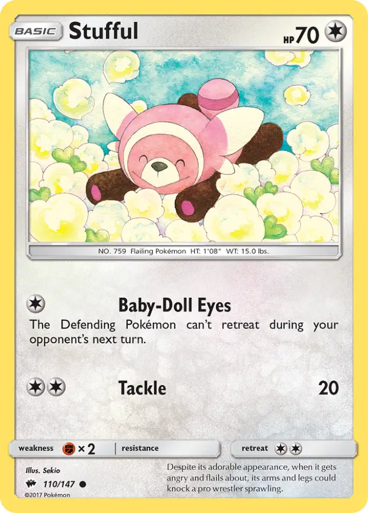 Stufful (110/147) [Sun & Moon: Burning Shadows] - Pokemon Single
