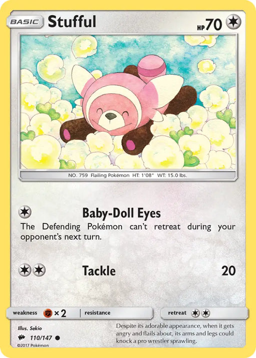 Stufful (110/147) [Sun & Moon: Burning Shadows] - Pokemon Single