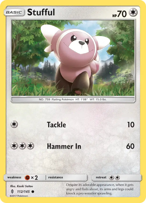 Stufful (112/145) [Sun & Moon: Guardians Rising] - Pokemon Single