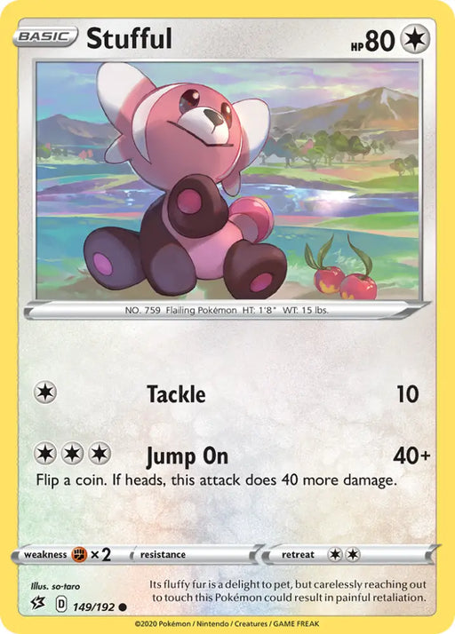 Stufful (149/192) [Sword & Shield: Rebel Clash] - Pokemon Single
