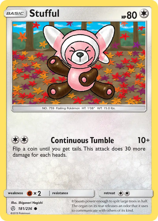 Stufful (181/236) [Sun & Moon: Cosmic Eclipse] - Pokemon Single
