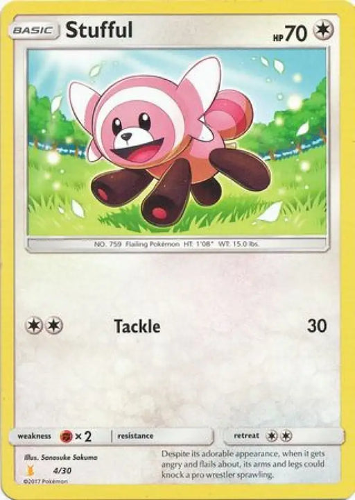 Stufful (4/30) [Sun & Moon: Trainer Kit - Alolan Raichu] - Pokemon Single