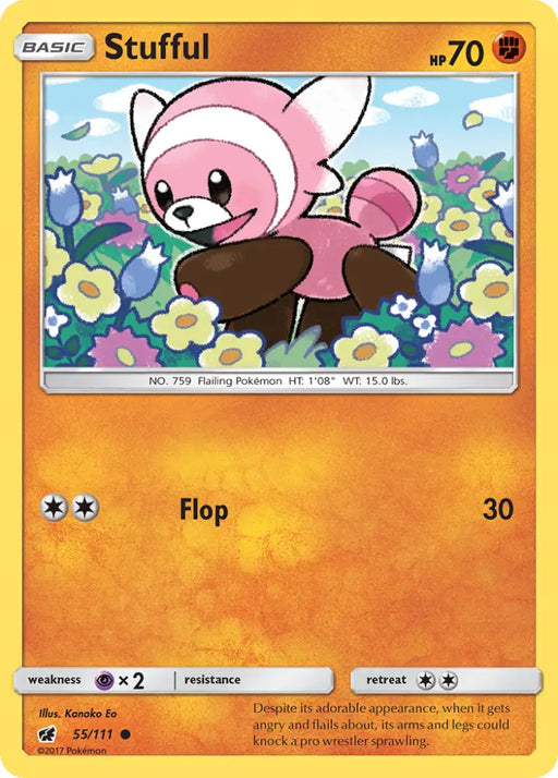 Stufful (55/111) [Sun & Moon: Crimson Invasion] - Pokemon Single