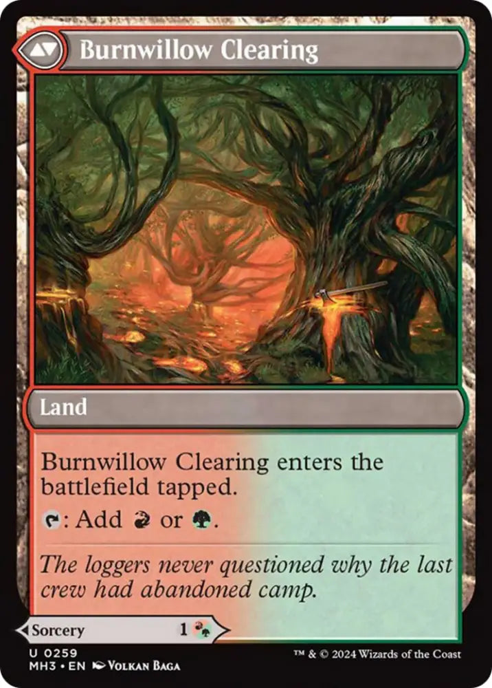 Stump Stomp // Burnwillow Clearing [Modern Horizons 3] - MTG Single
