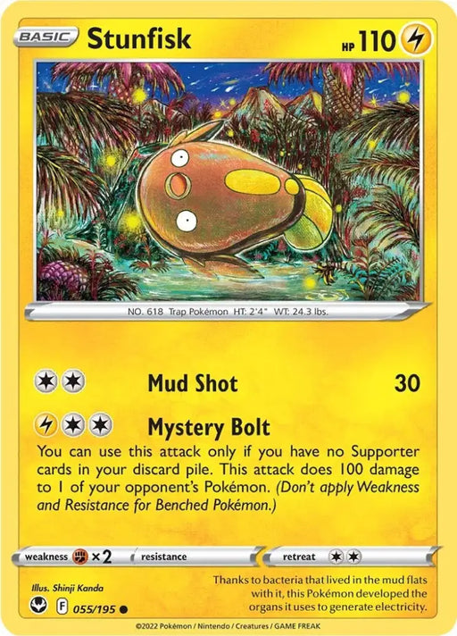 Stunfisk (055/195) [Sword & Shield: Silver Tempest] - Pokemon Single