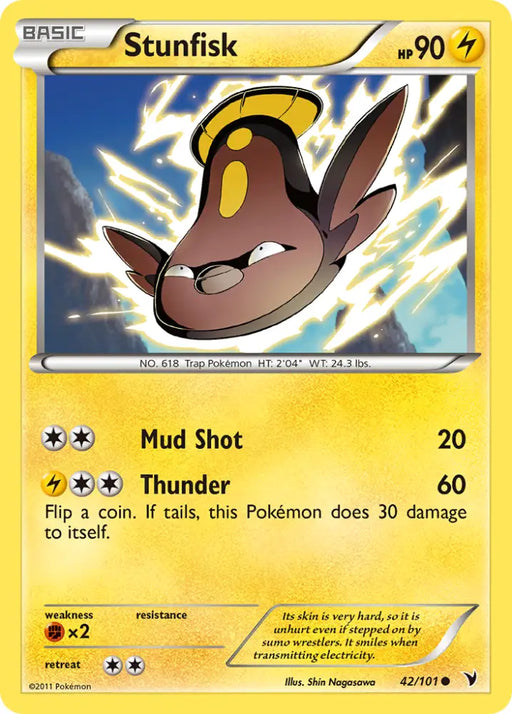 Stunfisk (42/101) [Black & White: Noble Victories] - Pokemon Single