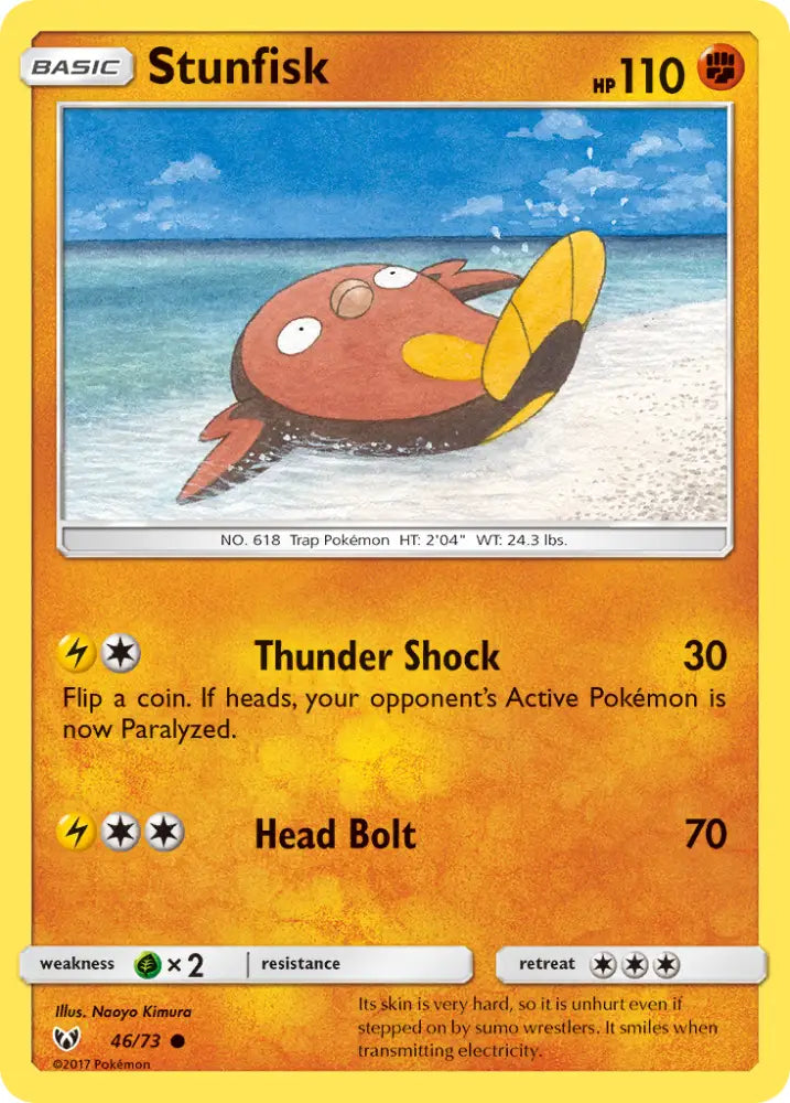 Stunfisk (46/73) [Sun & Moon: Shining Legends] - Pokemon Single