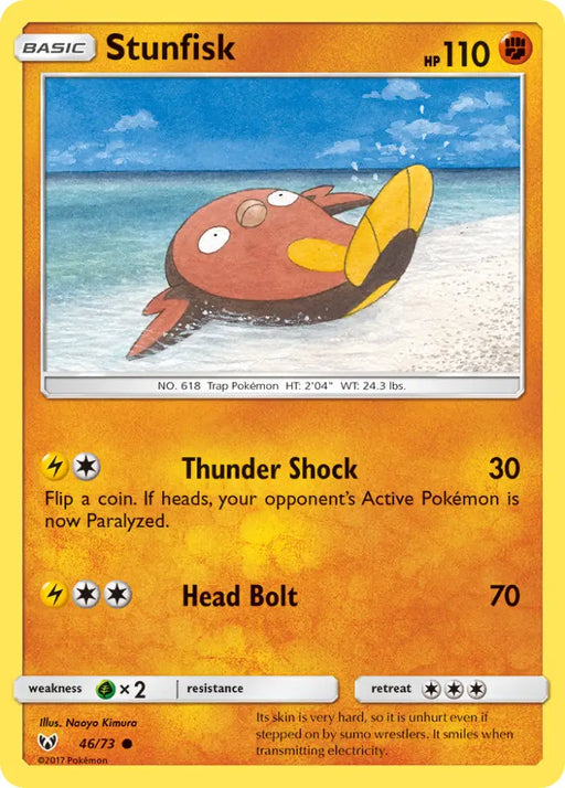 Stunfisk (46/73) [Sun & Moon: Shining Legends] - Pokemon Single