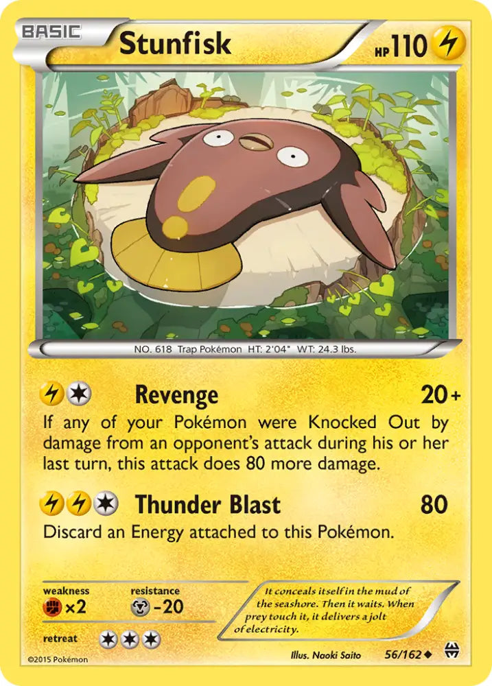 Stunfisk (56/162) [XY: BREAKthrough] - Pokemon Single
