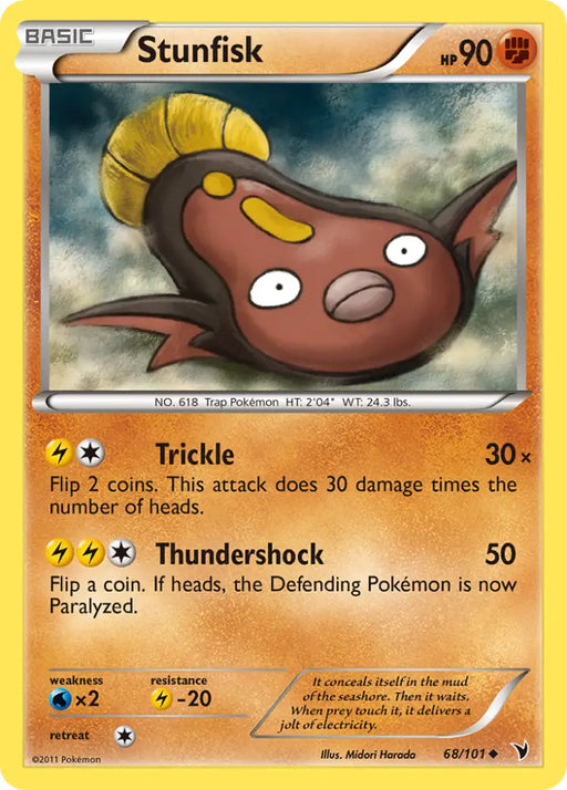 Stunfisk (68/101) [Black & White: Noble Victories] - Pokemon Single
