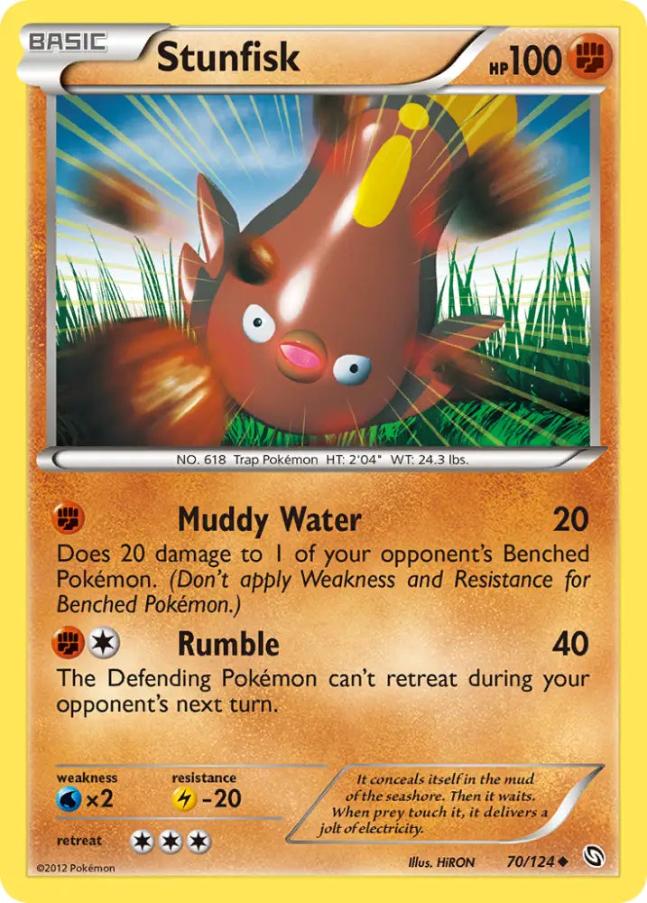 Stunfisk (70/124) [Black & White: Dragons Exalted] - Pokemon Single