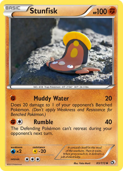 Stunfisk (83/113) [Black & White: Legendary Treasures] - Pokemon Single