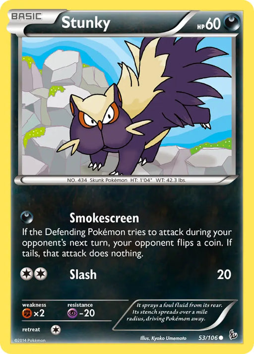 Stunky (53/106) [XY: Flashfire] - Pokemon Single