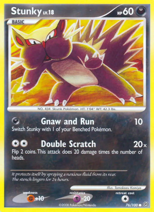 Stunky (76/100) [Diamond & Pearl: Stormfront] - Pokemon Single