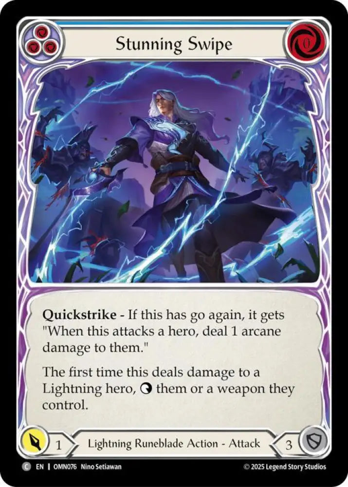Stunning Swipe (Blue) (OMN076) [Omens of the Third Age]