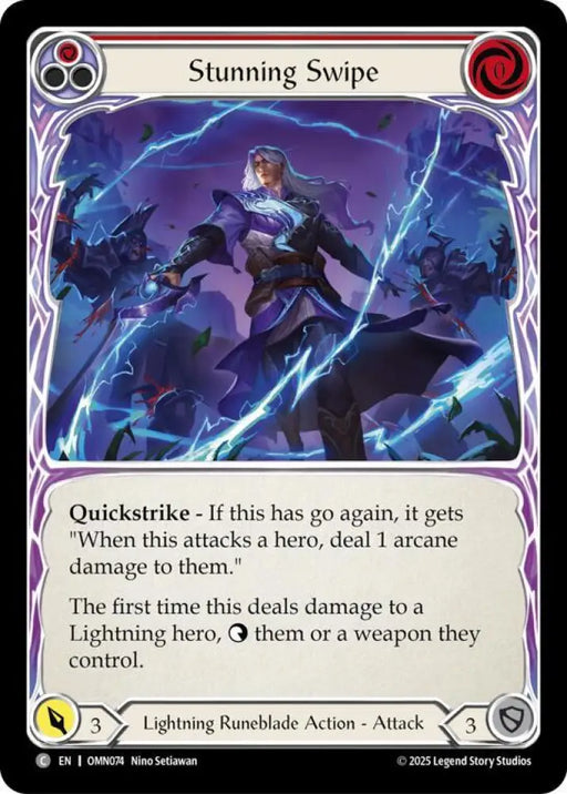 Stunning Swipe (Red) (OMN074) [Omens of the Third Age]