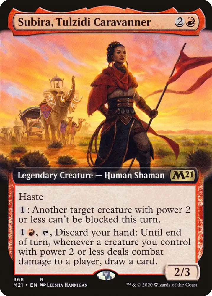 Subira Tulzidi Caravanner (Extended Art) [Core Set 2021] - MTG Single