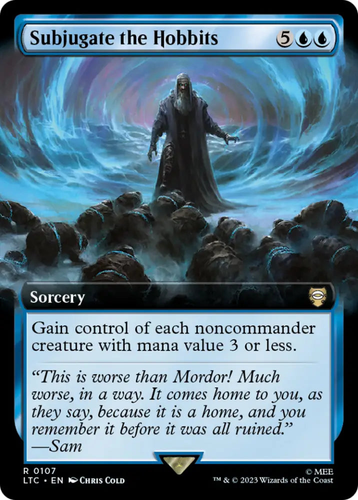 Subjugate the Hobbits (Extended Art) [The Lord of the Rings: Tales of Middle-Earth Commander] - MTG Single