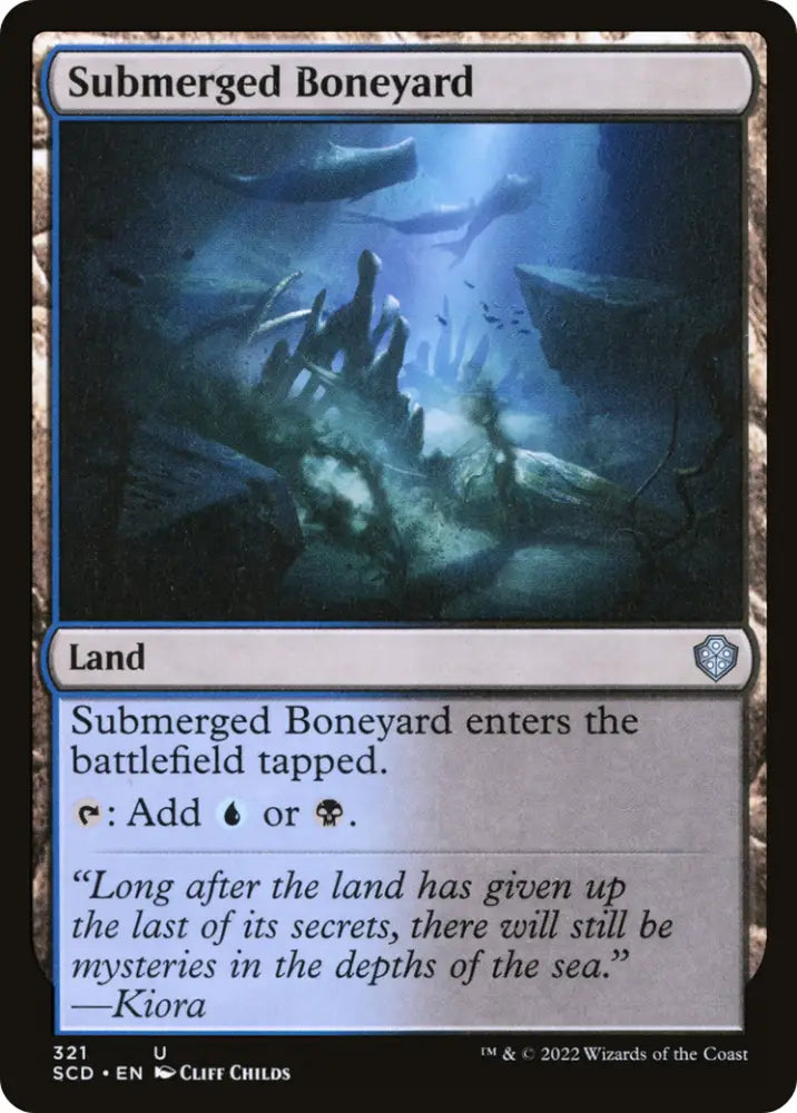 Submerged Boneyard [Starter Commander Decks] - MTG Single