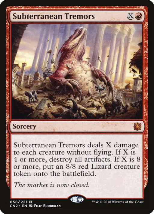 Subterranean Tremors [Conspiracy: Take the Crown] - MTG Single