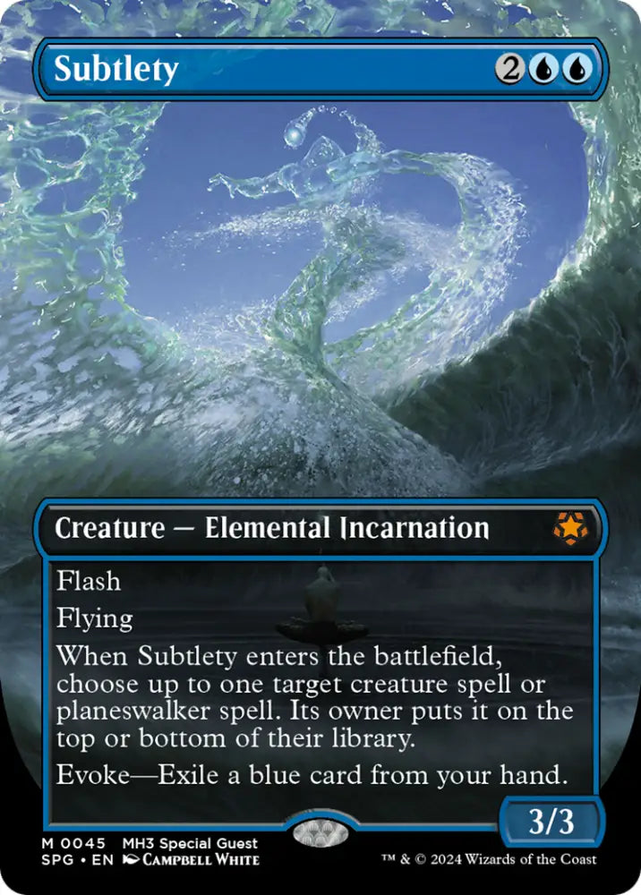 Subtlety (Borderless) [Modern Horizons 3 Special Guests] - MTG Single