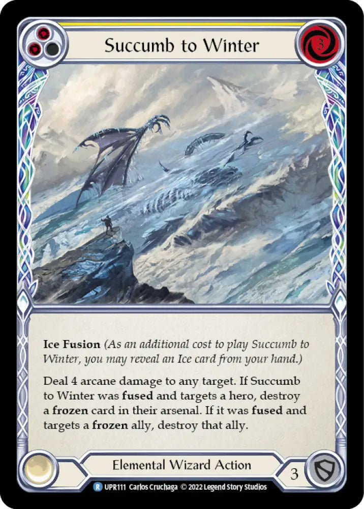 Succumb to Winter (Yellow) [Uprising] - Flesh And Blood Single