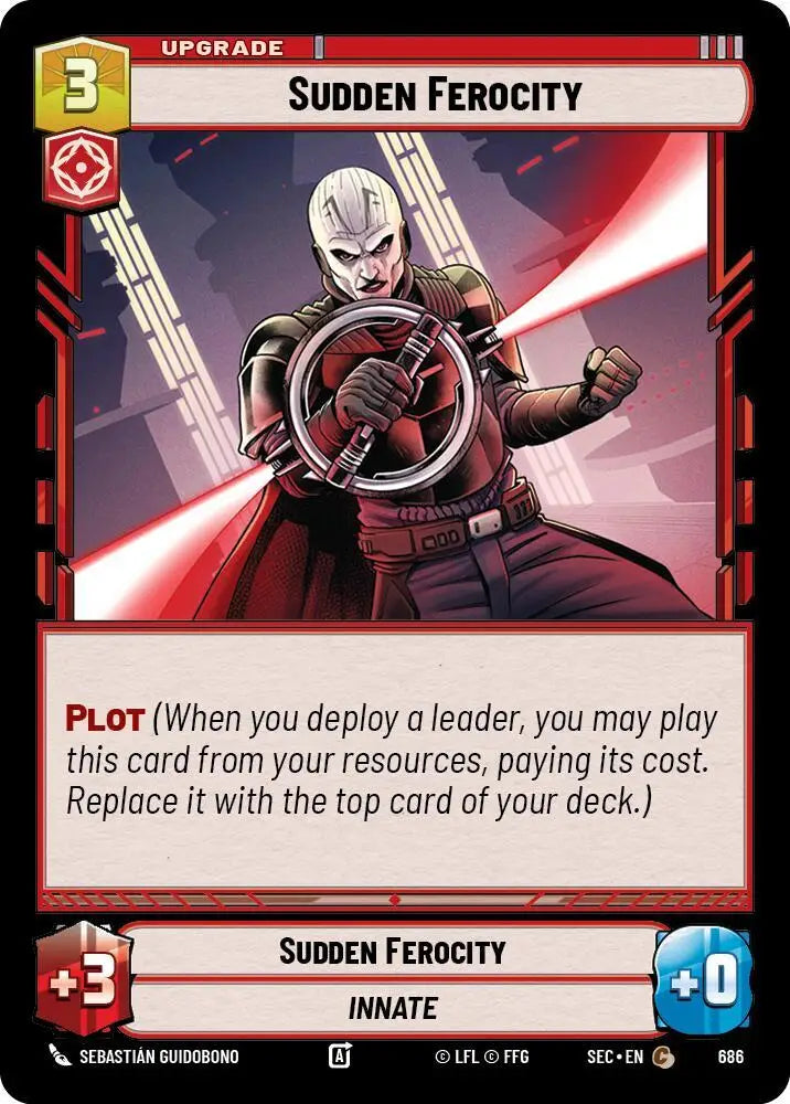 Sudden Ferocity (Foil) (686) [Secrets of Power]