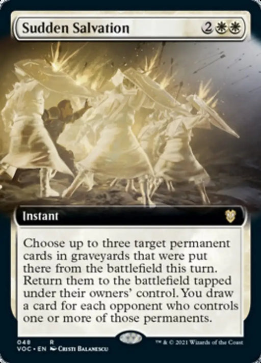 Sudden Salvation (Extended Art) [Innistrad: Crimson Vow Commander] - MTG Single
