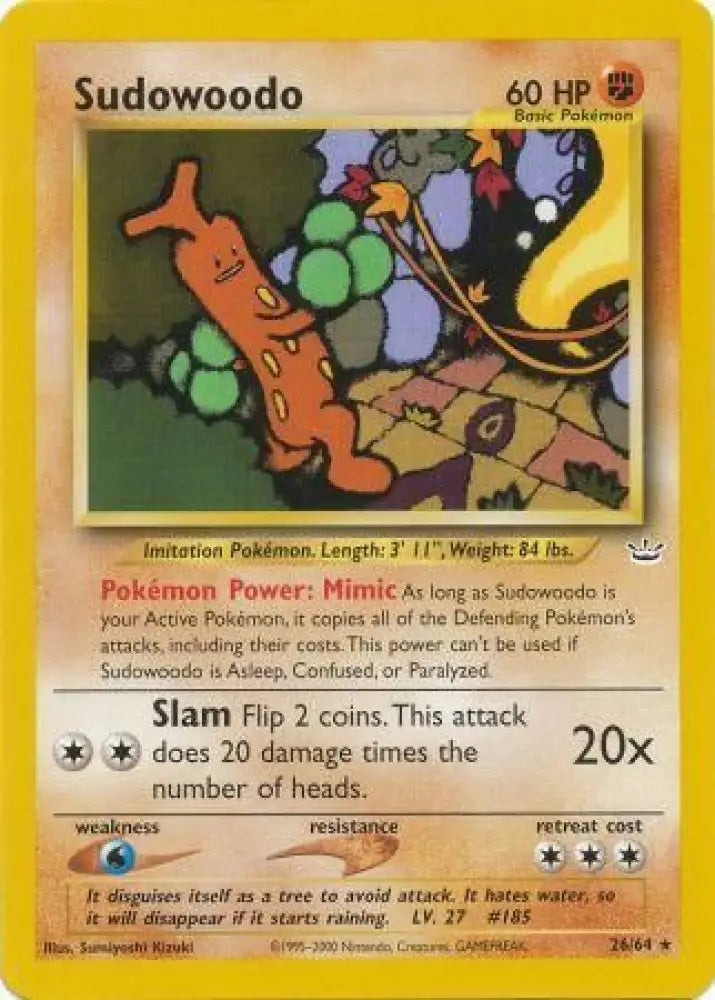 Sudowoodo (26/64) [Neo Revelation Unlimited] - Pokemon Single