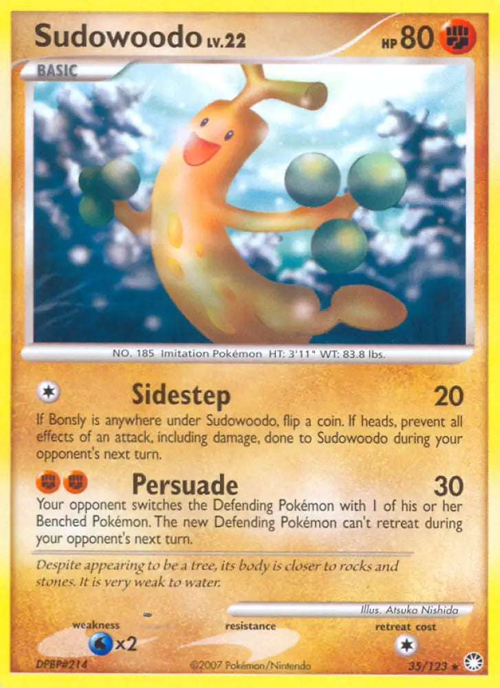 Sudowoodo (35/123) [Diamond & Pearl: Mysterious Treasures] - Pokemon Single
