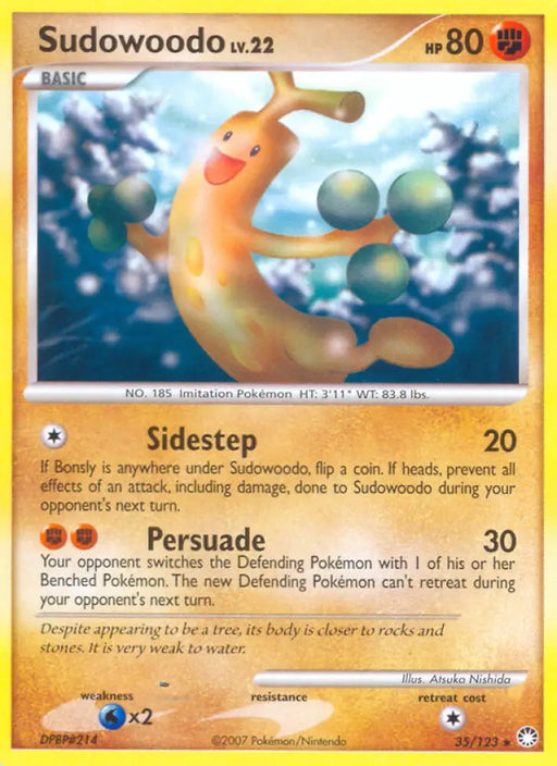 Sudowoodo (35/123) [Diamond & Pearl: Mysterious Treasures] - Pokemon Single