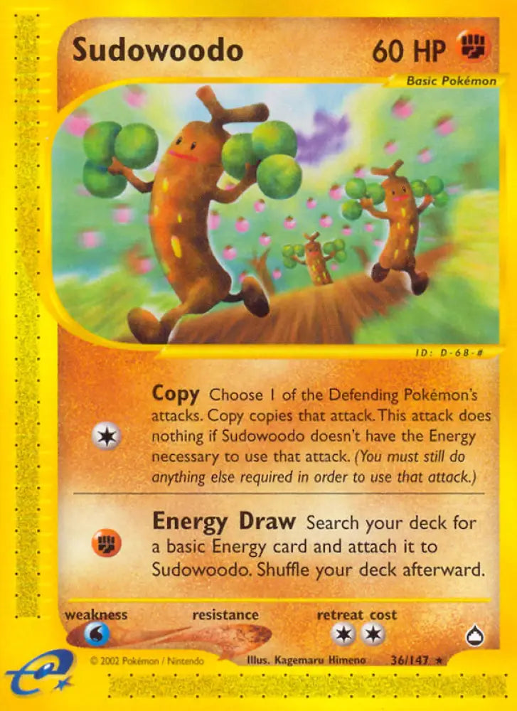 Sudowoodo (36/147) [Aquapolis] - Pokemon Single