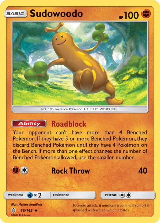 Sudowoodo (66/145) [Sun & Moon: Guardians Rising] - Pokemon Single