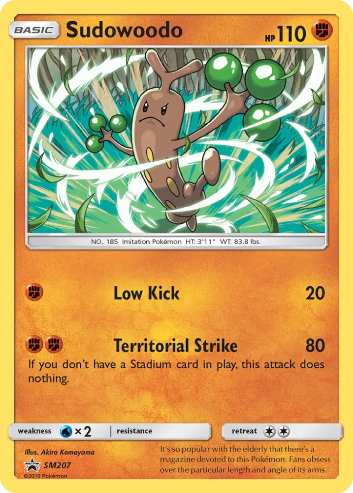 Sudowoodo (SM207) [Sun & Moon: Black Star Promos] - Pokemon Single