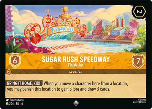 Sugar Rush Speedway - Finish Line (35/204) [Azurite Sea] - Lorcana Single