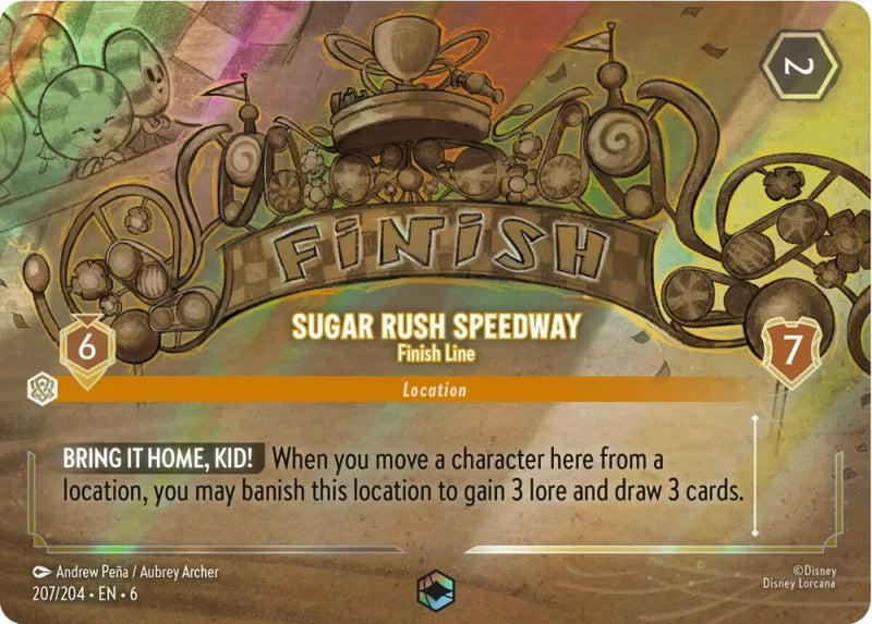 Sugar Rush Speedway - Finish Line (Enchanted) (207/204) [Azurite Sea] - Lorcana Single
